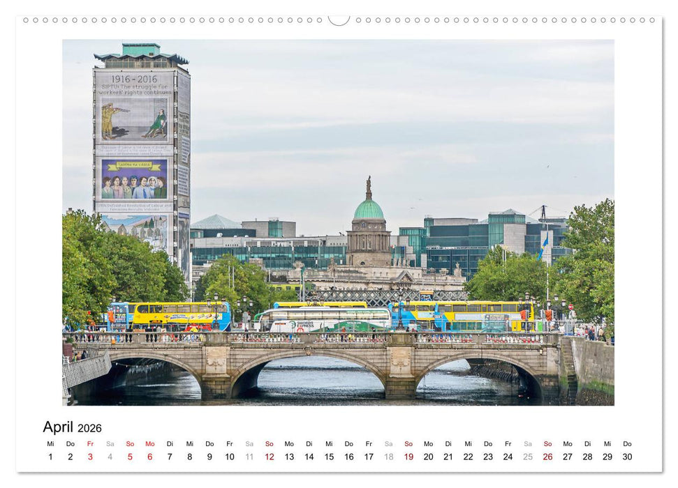 Dublin bunt, lebendig, spannend (CALVENDO Wandkalender 2026)