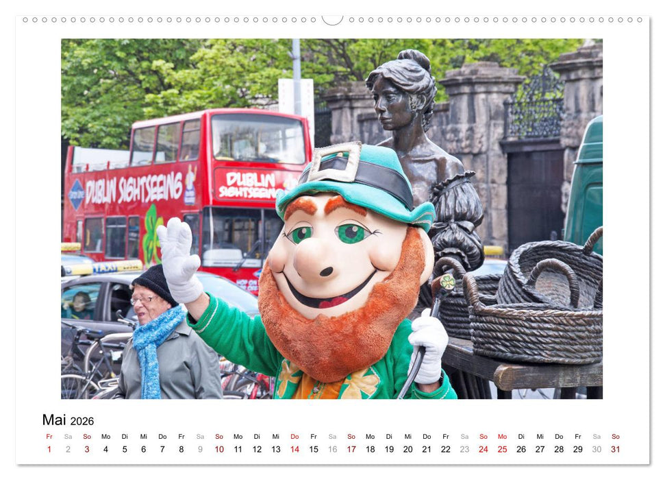 Dublin bunt, lebendig, spannend (CALVENDO Wandkalender 2026)