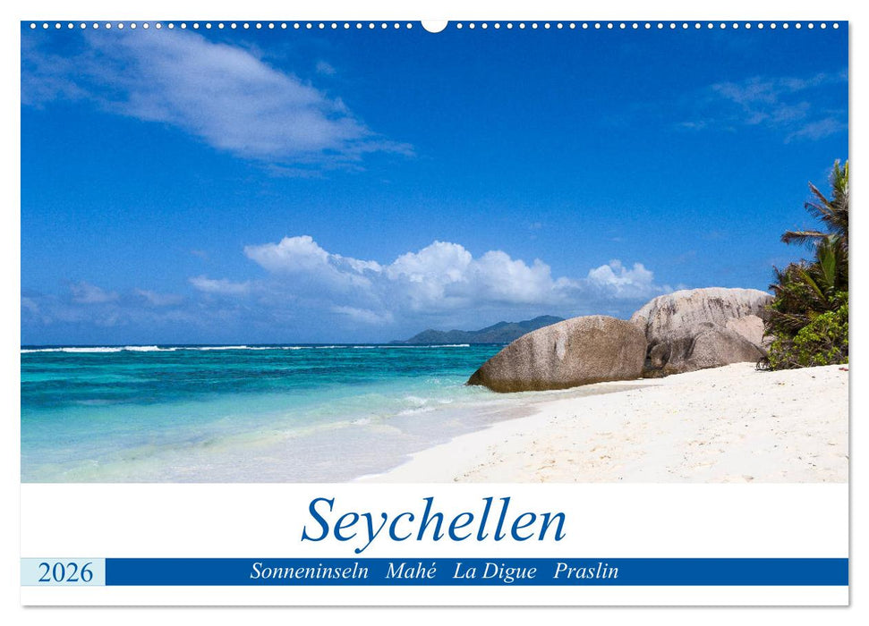 Seychellen. Sonneninseln - Mahé, La Digue, Praslin (CALVENDO Wandkalender 2026)