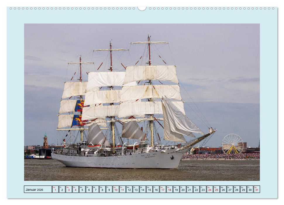 Segelschulschiffe aus aller Welt (CALVENDO Wandkalender 2026)