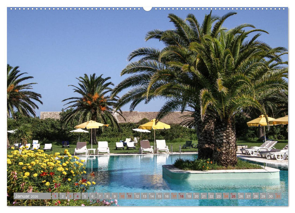 Erholung auf Korfu im St. Georg's Bay Country Club (CALVENDO Wandkalender 2026)