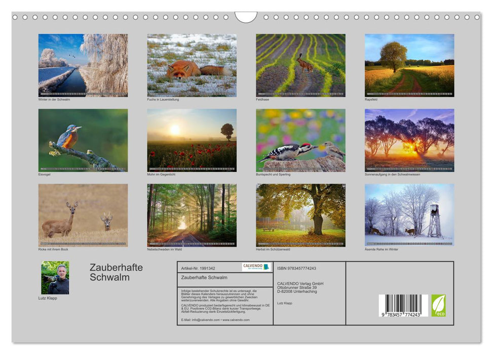 Zauberhafte Schwalm (CALVENDO Wandkalender 2026)
