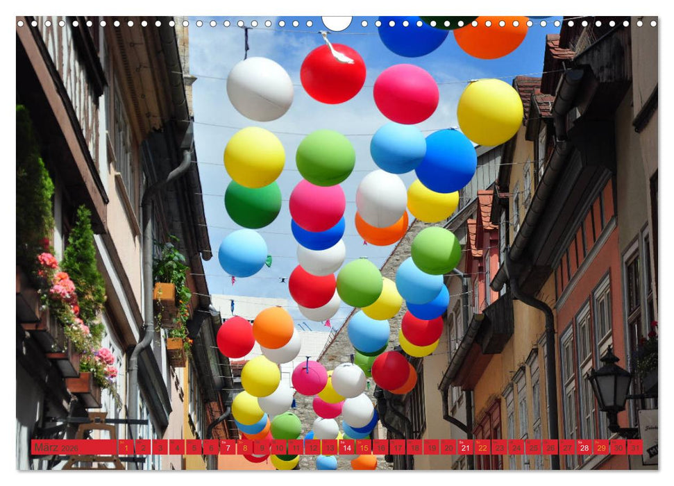 Erfurt - Landeshauptstadt mit historischer Altstadt (CALVENDO Wandkalender 2026)