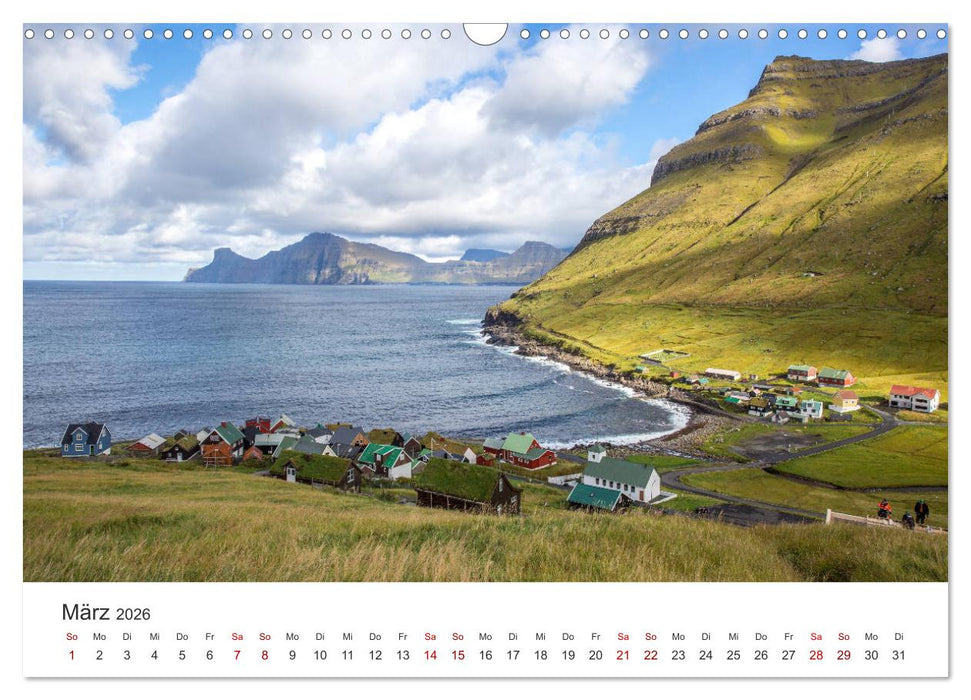 Zauber der Färöer Inseln (CALVENDO Wandkalender 2026)
