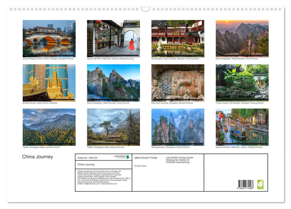 China Journey (CALVENDO Wandkalender 2026)