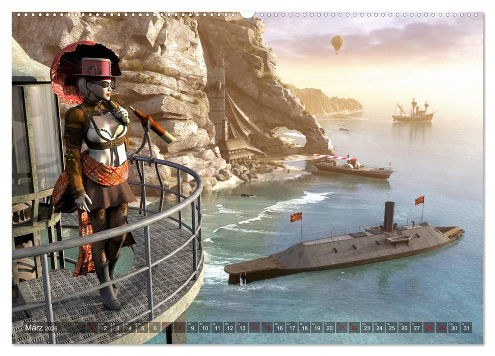 Steampunk Träume (CALVENDO Wandkalender 2026)
