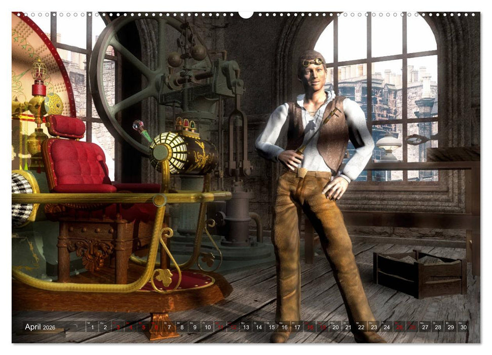 Steampunk Träume (CALVENDO Wandkalender 2026)