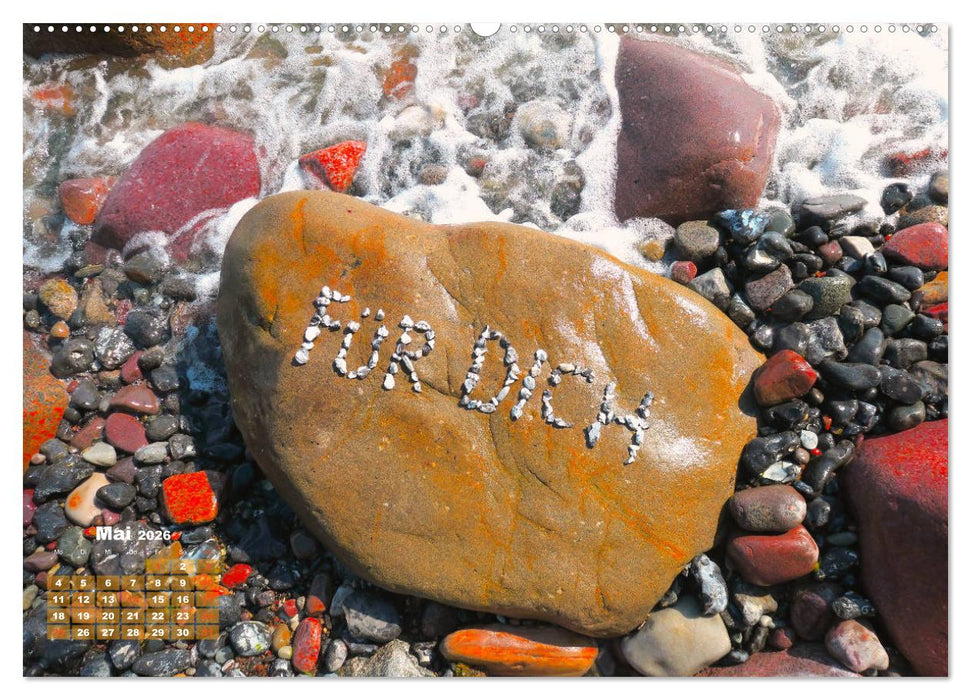 Für Dich! - Eine Liebeserklärung auf steinisch (CALVENDO Wandkalender 2026)