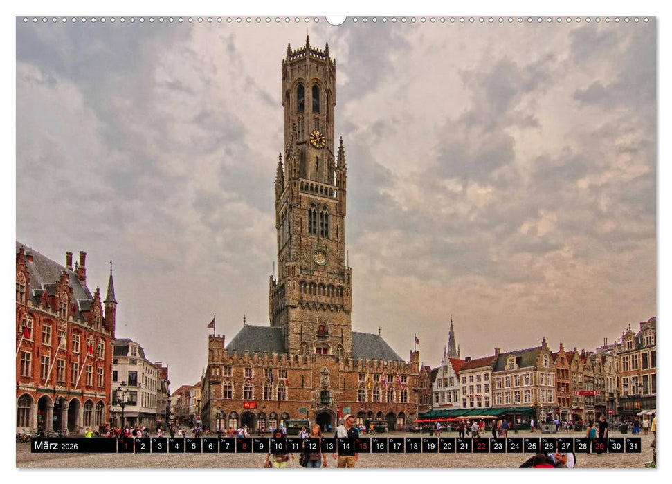 Stadtansichten Brügge - das Venedig des Nordens (CALVENDO Wandkalender 2026)