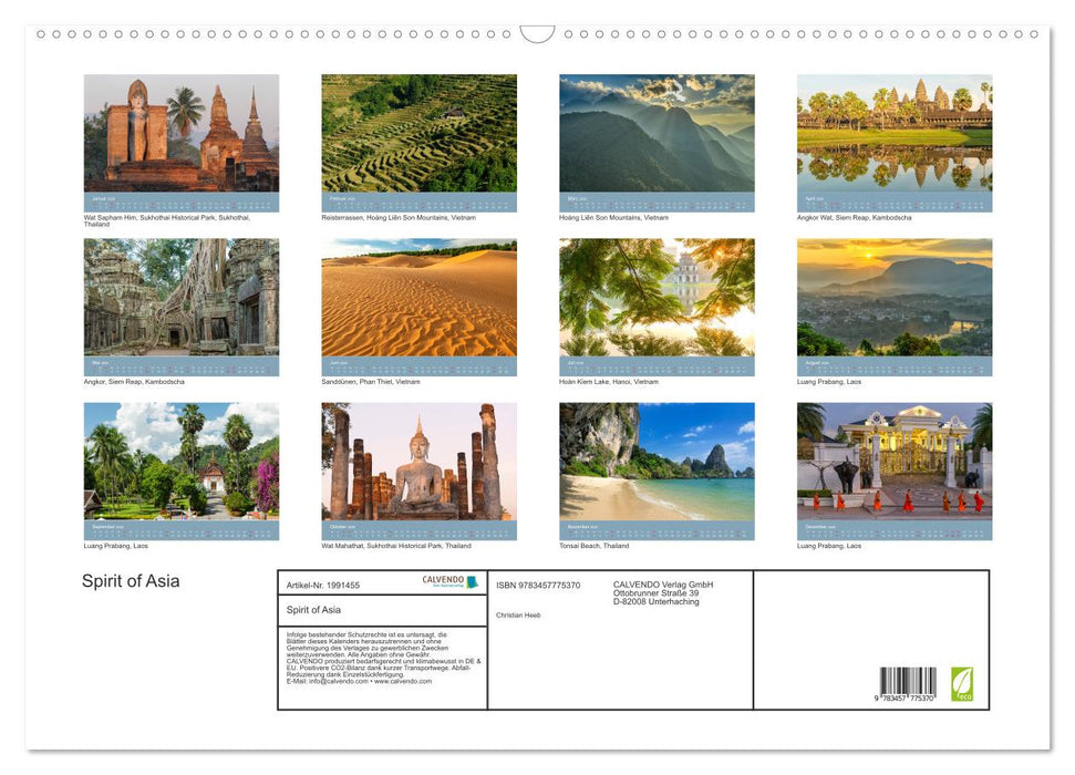 Spirit of Asia (CALVENDO Wandkalender 2026)