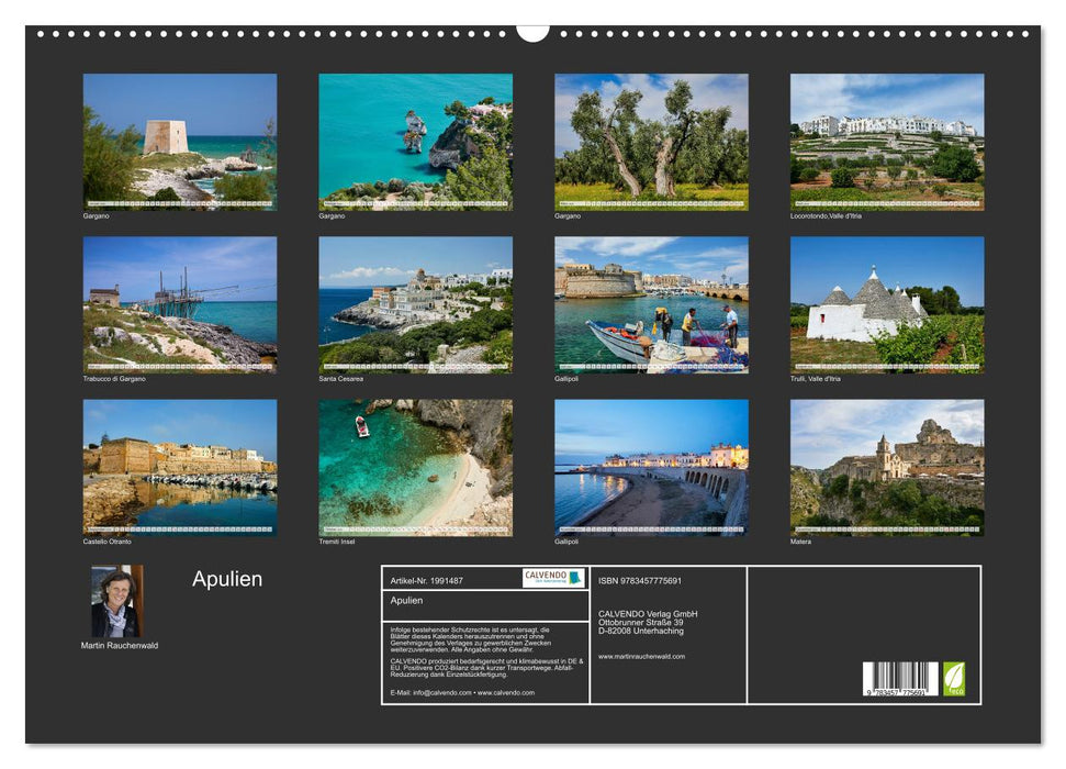 Apulien (CALVENDO Wandkalender 2026)
