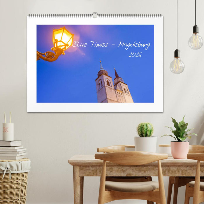 Blue Times - Magdeburg (CALVENDO Wandkalender 2026)
