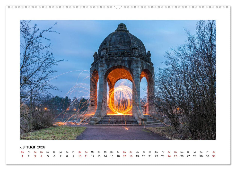 Blue Times - Magdeburg (CALVENDO Wandkalender 2026)