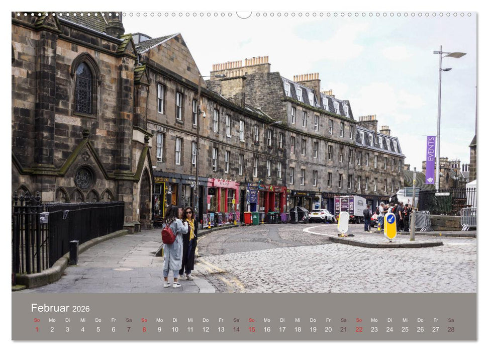 Edinburgh - Lebendige Metropole (CALVENDO Wandkalender 2026)