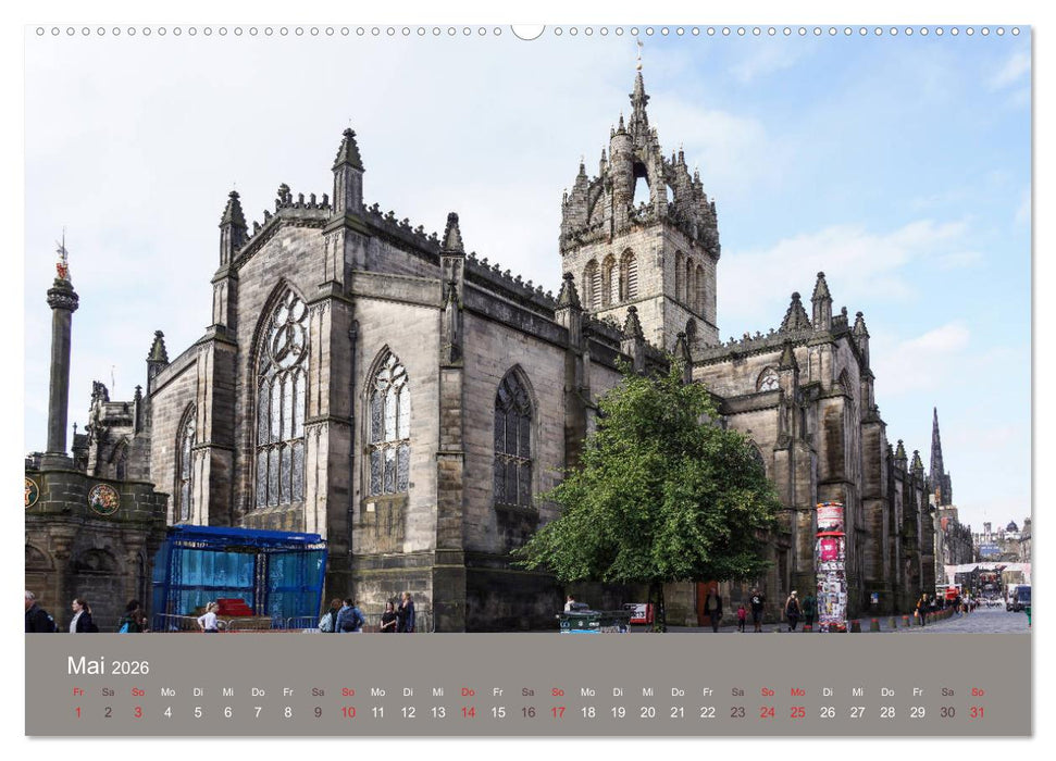 Edinburgh - Lebendige Metropole (CALVENDO Wandkalender 2026)