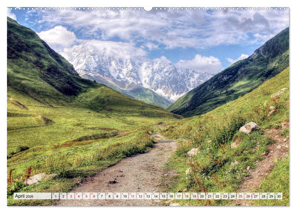 Georgien - Kirchen Klöster Kaukasus (CALVENDO Wandkalender 2026)