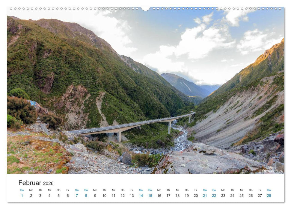 Neuseelands Berge (CALVENDO Wandkalender 2026)