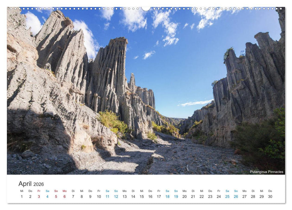 Neuseelands Berge (CALVENDO Wandkalender 2026)