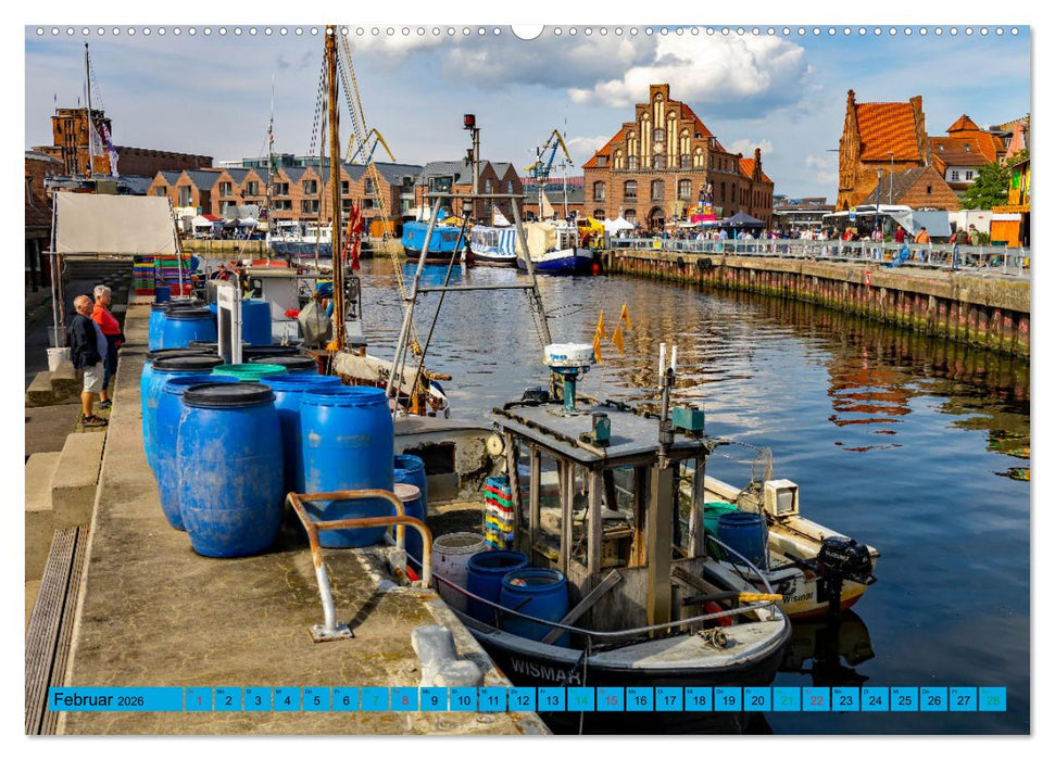 Hansestadt Wismar - Sehnsuchtsort (CALVENDO Wandkalender 2026)