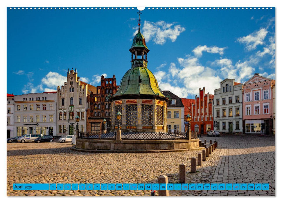 Hansestadt Wismar - Sehnsuchtsort (CALVENDO Wandkalender 2026)