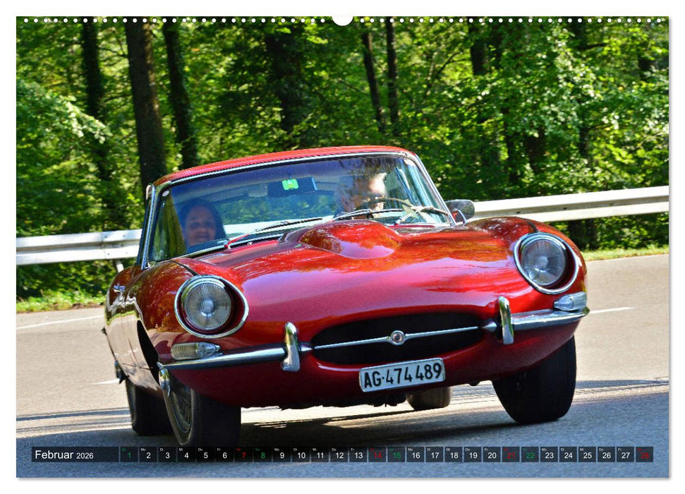 Adel verpflichtet - Englische Oldtimer am Berg (CALVENDO Wandkalender 2026)