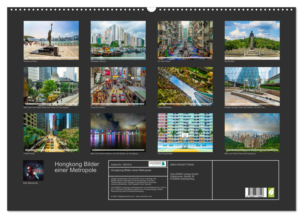 Hongkong Bilder einer Metropole (CALVENDO Wandkalender 2026)
