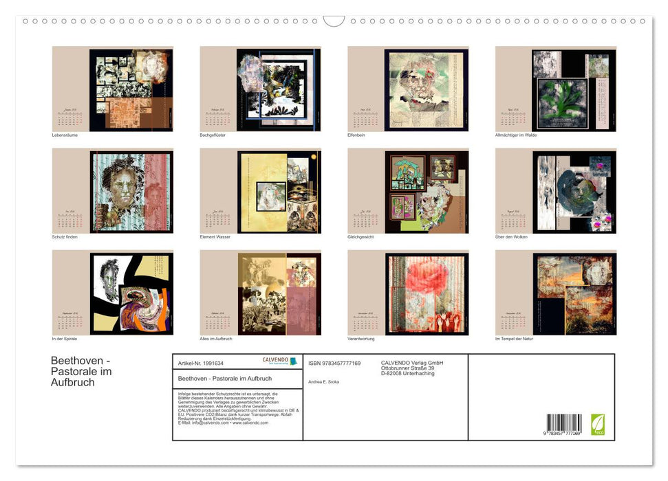 Beethoven - Pastorale im Aufbruch (CALVENDO Wandkalender 2026)