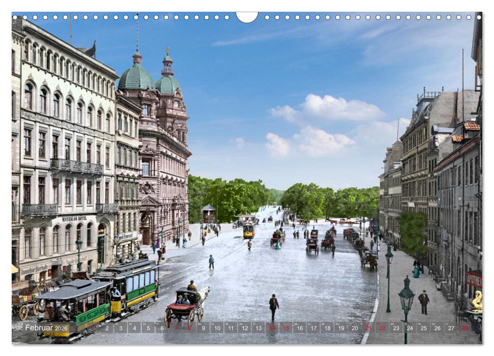 Hamburg zur Kaiserzeit - Fotos neu restauriert und koloriert (CALVENDO Wandkalender 2026)