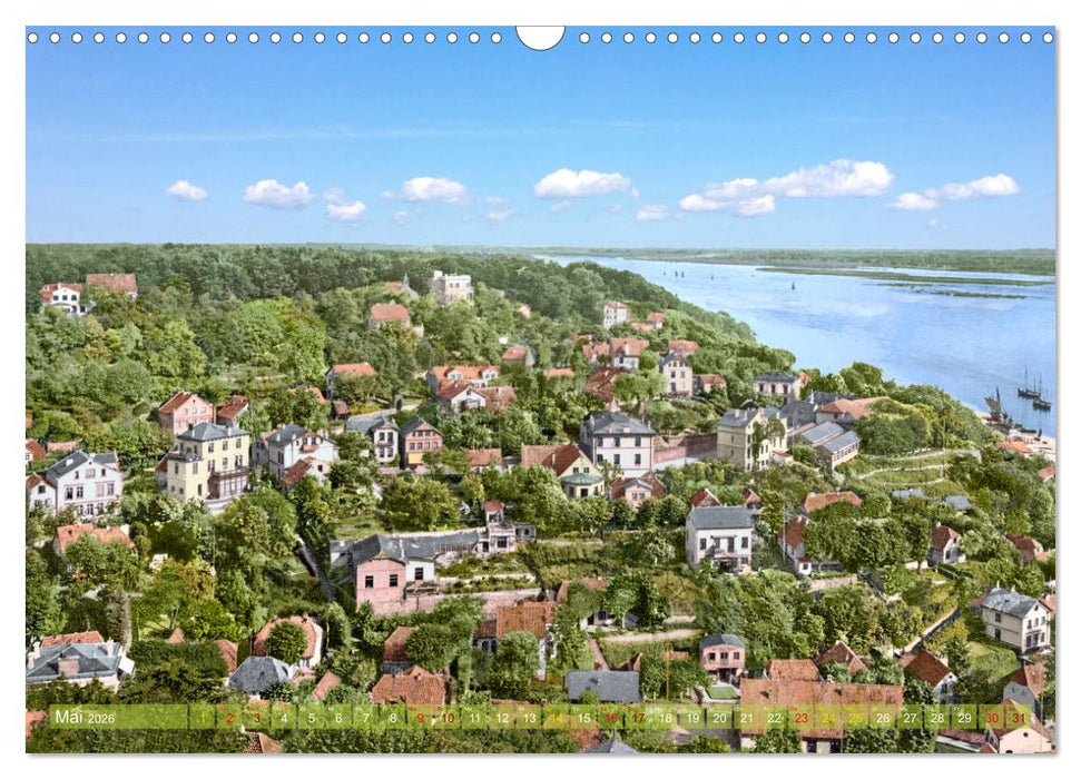 Hamburg zur Kaiserzeit - Fotos neu restauriert und koloriert (CALVENDO Wandkalender 2026)