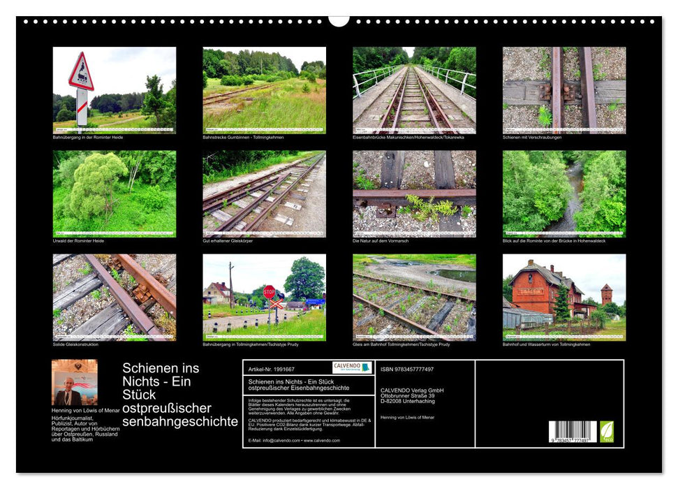 Schienen ins Nichts - Ein Stück ostpreußischer Eisenbahngeschichte (CALVENDO Wandkalender 2026)
