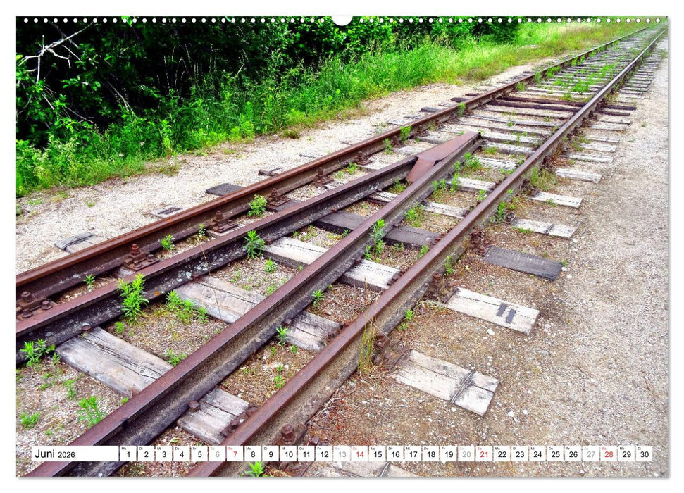 Schienen ins Nichts - Ein Stück ostpreußischer Eisenbahngeschichte (CALVENDO Wandkalender 2026)