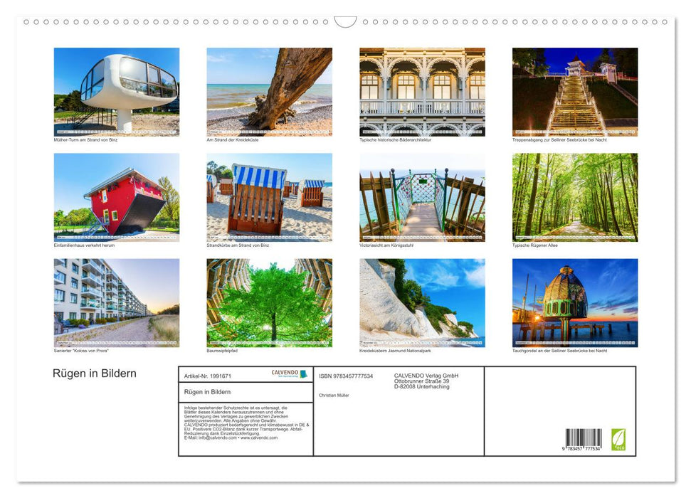 Rügen in Bildern (CALVENDO Wandkalender 2026)