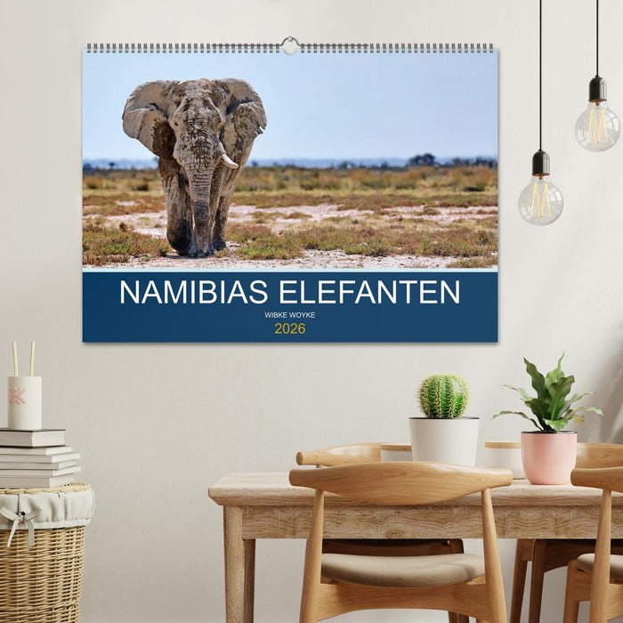 Namibias Elefanten (CALVENDO Wandkalender 2026)
