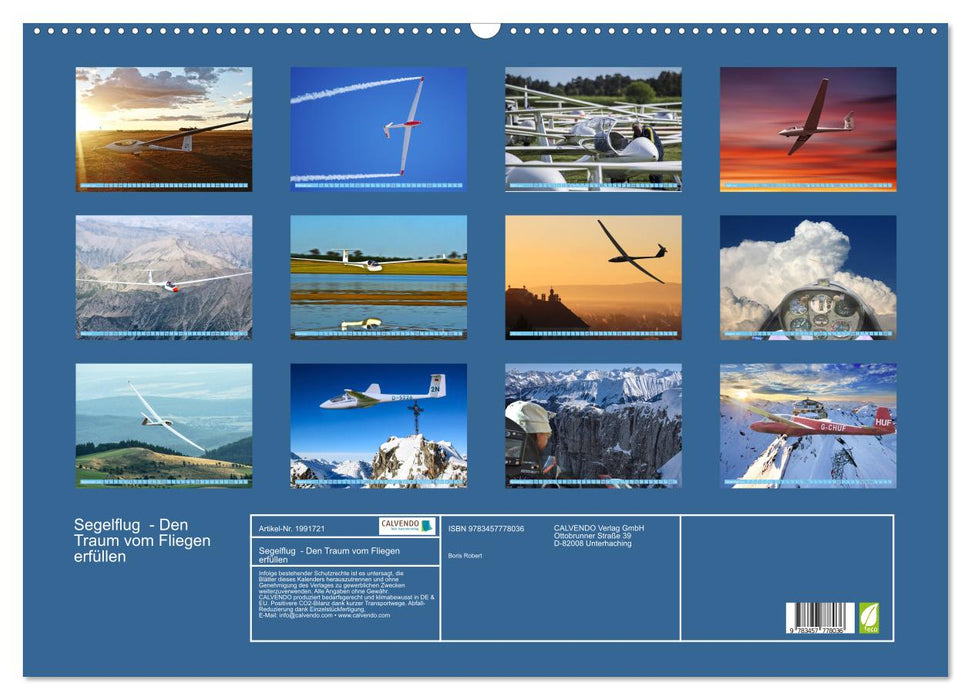 Segelflug - Den Traum vom Fliegen erfüllen (CALVENDO Wandkalender 2026)