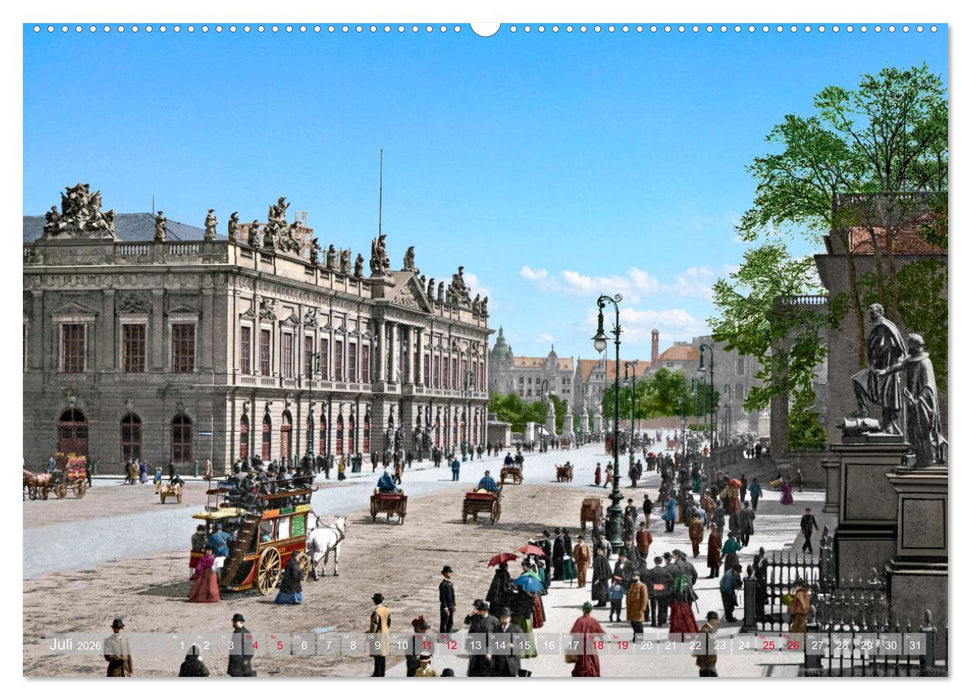 Berlin zur Kaiserzeit – Fotos neu restauriert und detailkoloriert (CALVENDO Premium Wandkalender 2026)