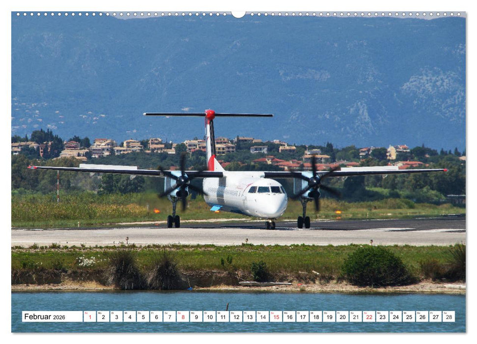 Flugzeuge auf Korfu (CALVENDO Wandkalender 2026)