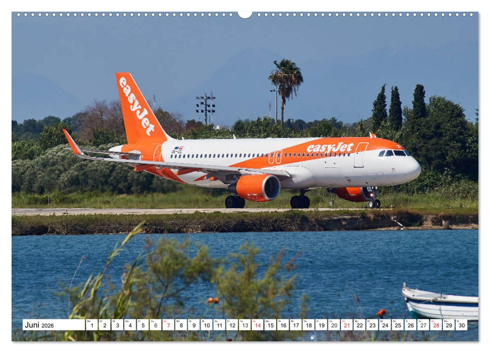 Flugzeuge auf Korfu (CALVENDO Wandkalender 2026)
