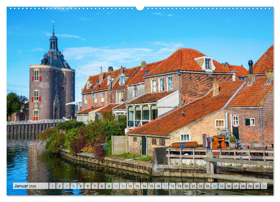 Enkhuizen - historische Hafenstadt am Ijsselmeer (CALVENDO Wandkalender 2026)