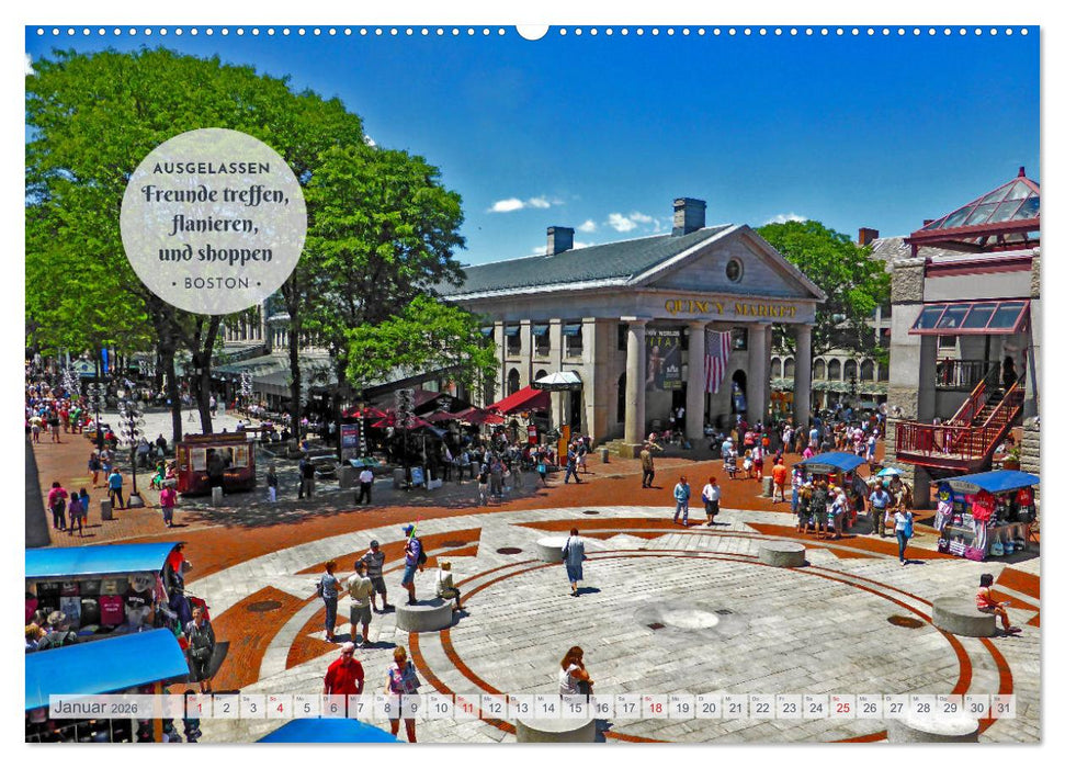 Neuengland USA Kalender 2026 (CALVENDO Wandkalender 2026)