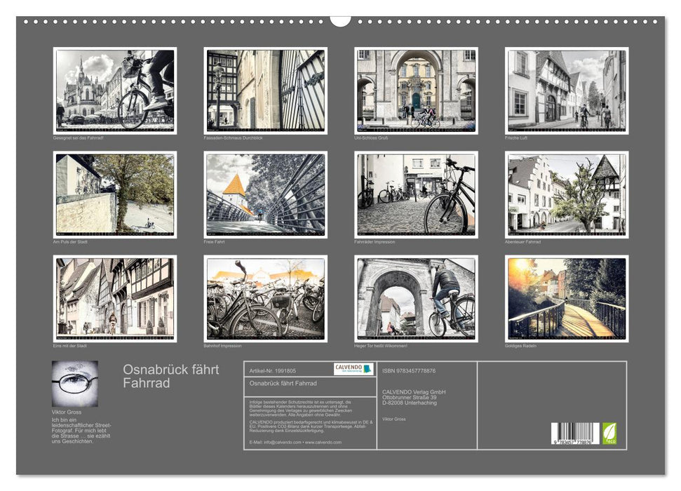 Osnabrück fährt Fahrrad (CALVENDO Wandkalender 2026)