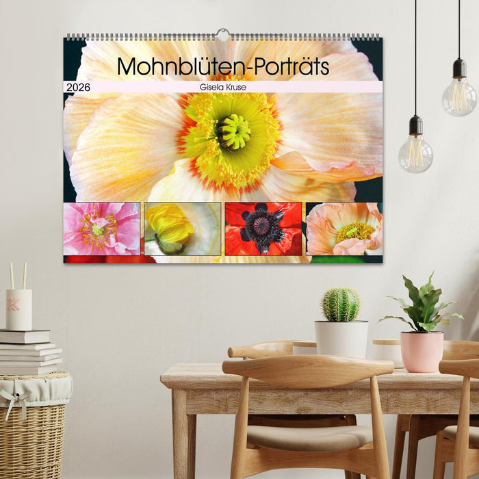 Mohnblüten-Porträts (CALVENDO Wandkalender 2026)