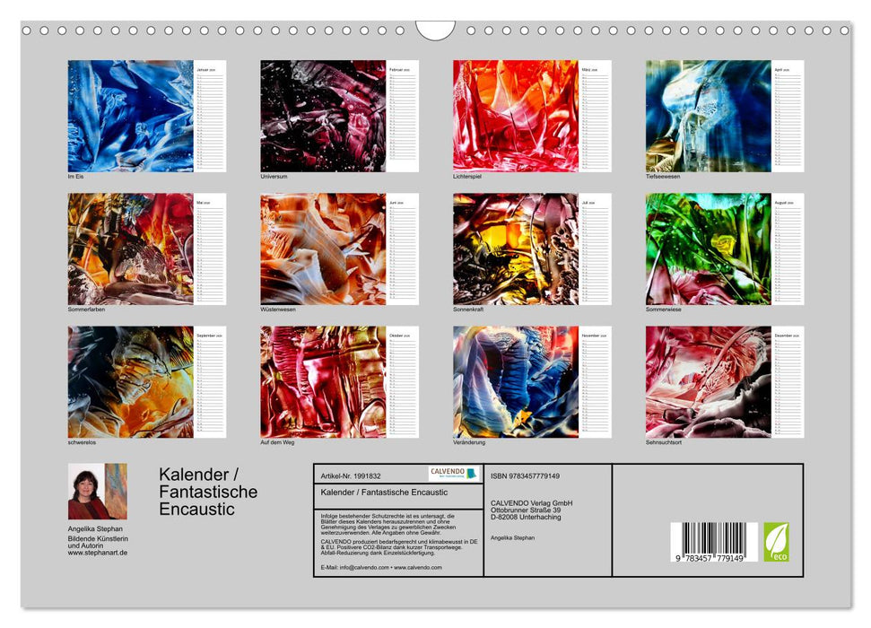 Kalender / Fantastische Encaustic (CALVENDO Wandkalender 2026)