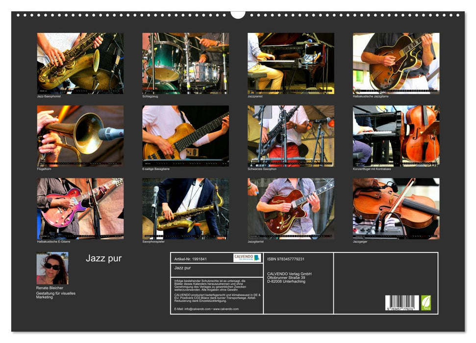 Jazz pur (CALVENDO Wandkalender 2026)