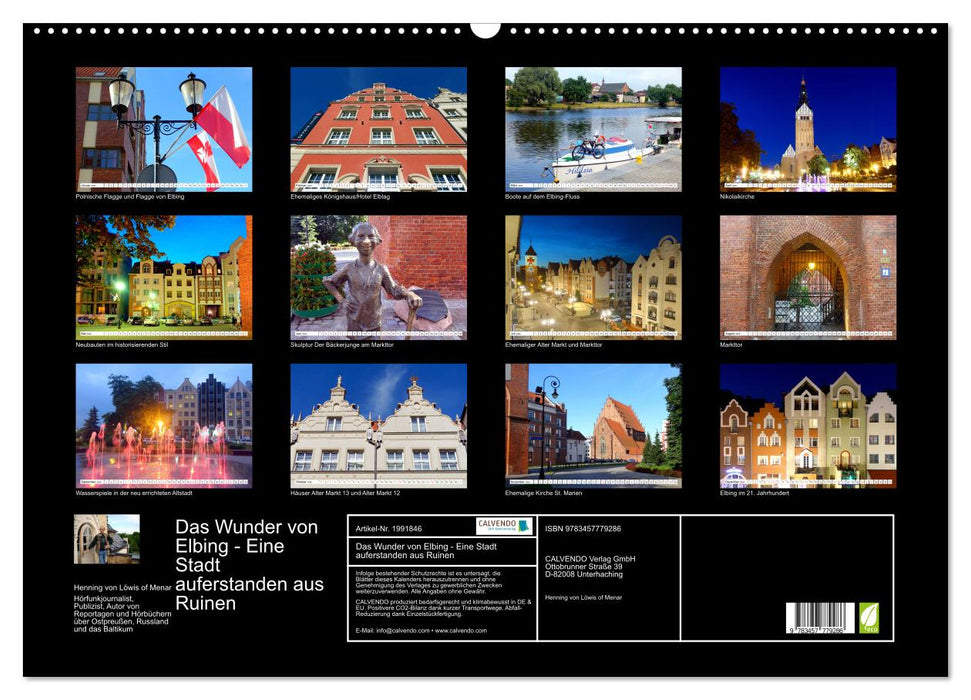 Das Wunder von Elbing - Eine Stadt auferstanden aus Ruinen (CALVENDO Wandkalender 2026)