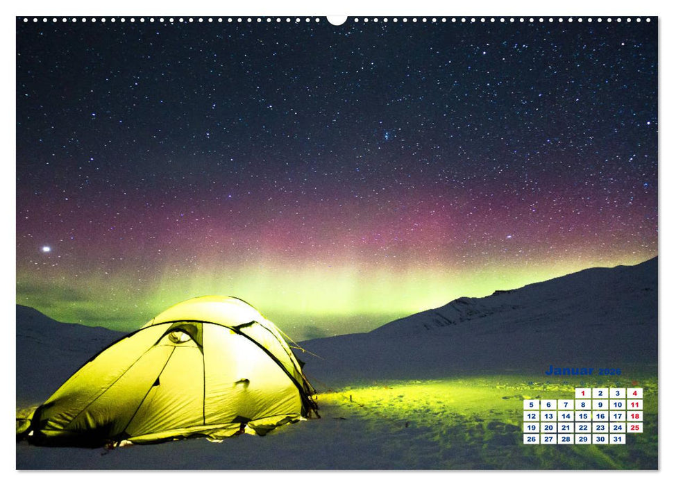 Faszinierende Lichterscheinungen am Himmel - Polarlichter (CALVENDO Wandkalender 2026)