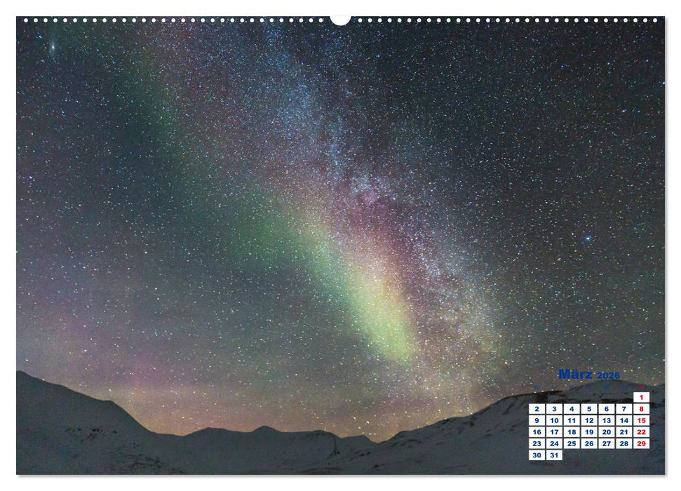 Faszinierende Lichterscheinungen am Himmel - Polarlichter (CALVENDO Wandkalender 2026)