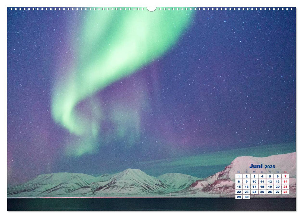 Faszinierende Lichterscheinungen am Himmel - Polarlichter (CALVENDO Wandkalender 2026)