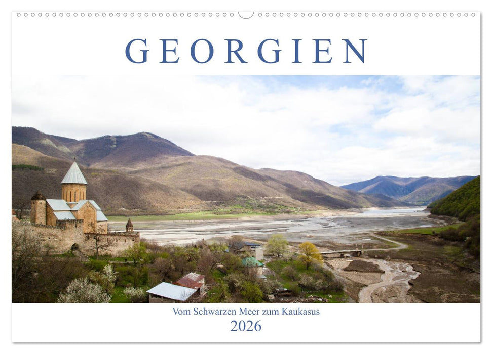 Georgien - Vom Schwarzen Meer zum Kaukasus (CALVENDO Wandkalender 2026)