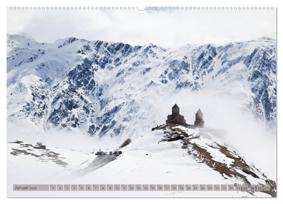 Georgien - Vom Schwarzen Meer zum Kaukasus (CALVENDO Wandkalender 2026)