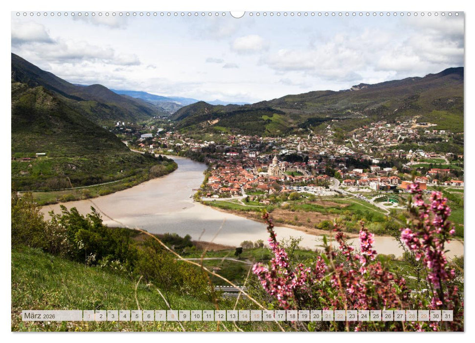 Georgien - Vom Schwarzen Meer zum Kaukasus (CALVENDO Wandkalender 2026)